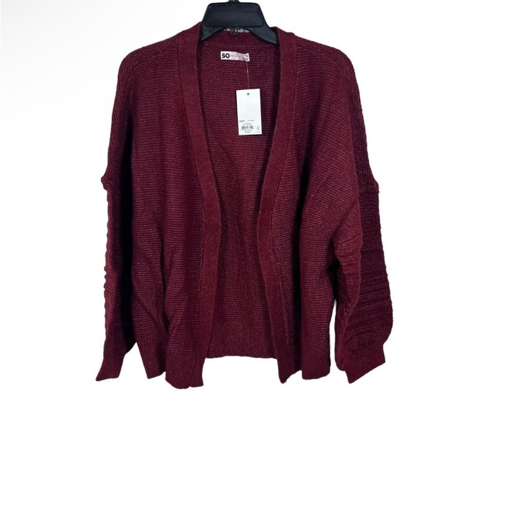 Elegant Maroon Women's Cardigan